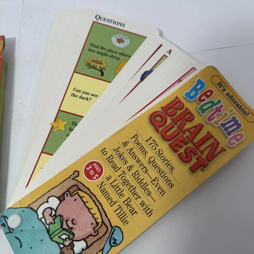Lot of Educational Flash Cards and Brain Quests